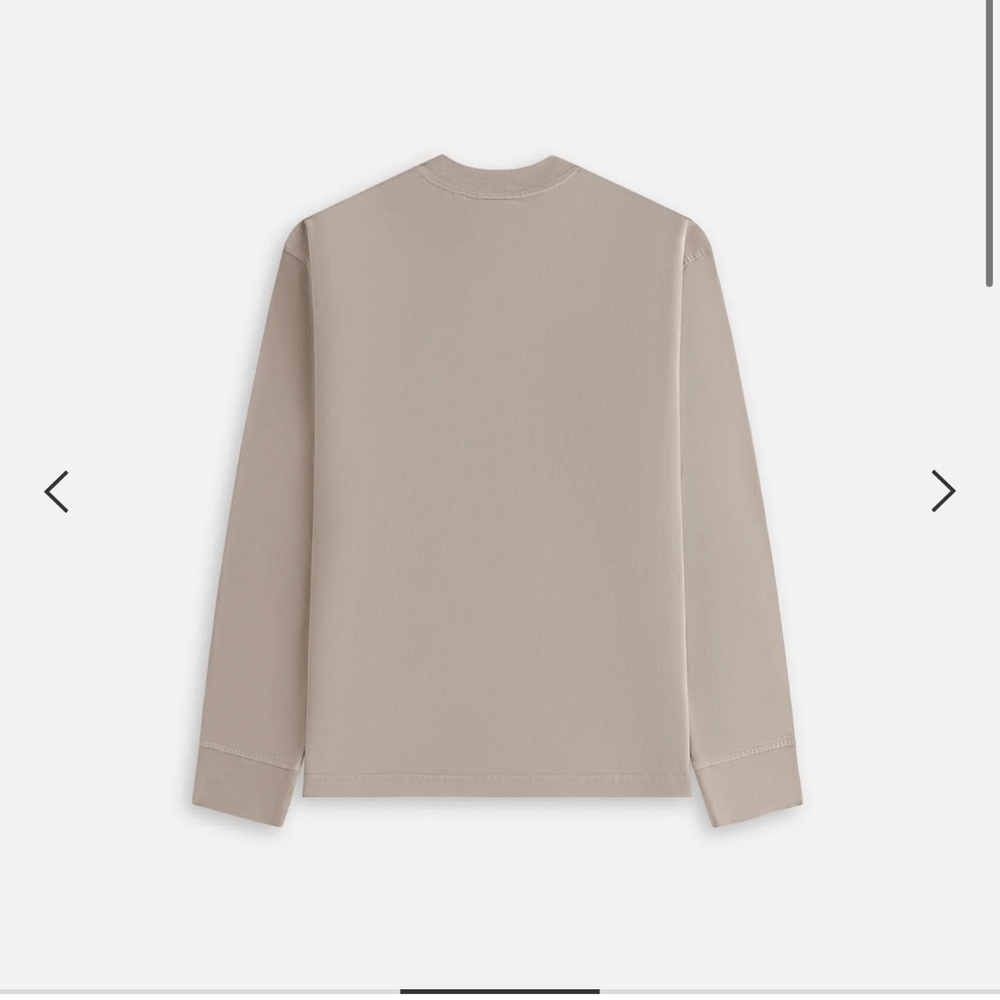 Kith Long-Sleeve Crewneck Shirt Color Quicksand - Picture 3 of 11